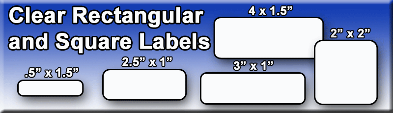 Clear Rectangular Label Seals www.ProfessionalLabel.com