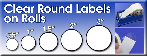 Clear Round Labels